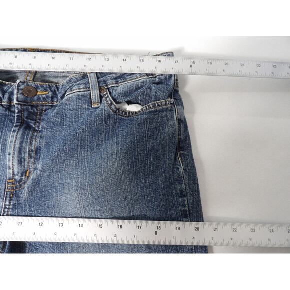 Mossimo Womens Sz 19 Premium Denim Low Rise Boot Cut Blue Jeans - Picture 11 of 14